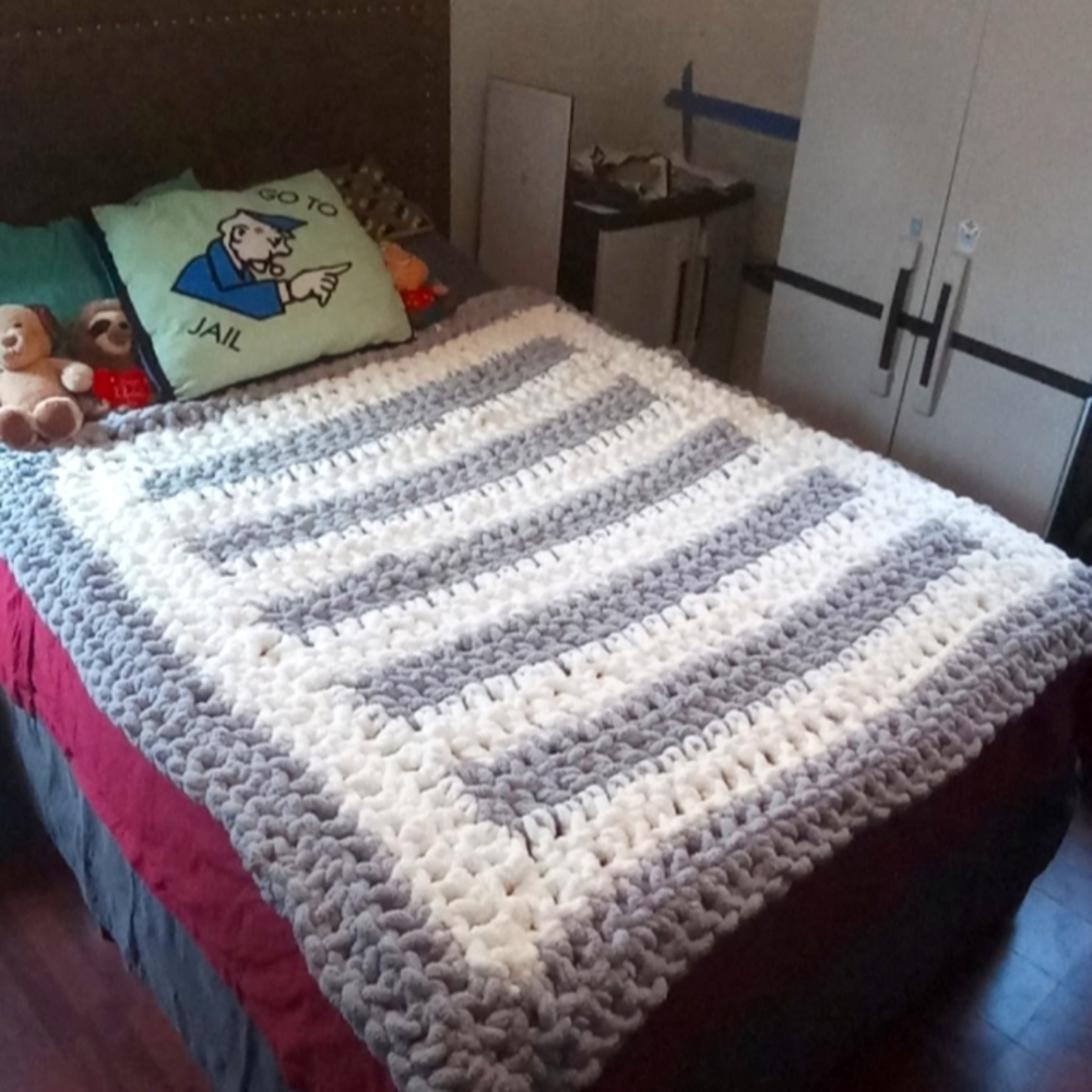 Hand made queens size blanket